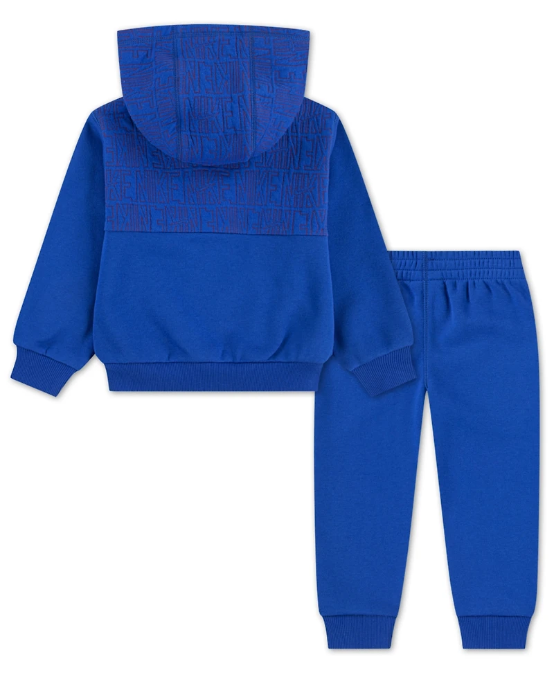 Nike Boys' Toddler 2T-4T Quilted Hoodie and Pants, 2-Piece Set