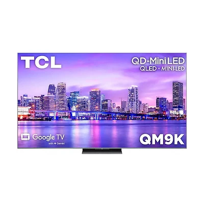 Tcl 85" 4K Uhd Qd Mini Led Qled Smart Google Tv 144Hz High Brightness Smart Tv