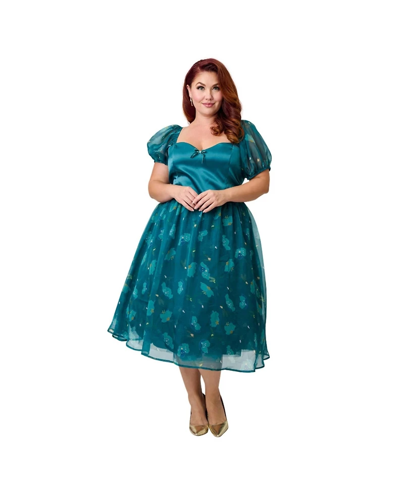 Unique Vintage Plus Light Up Dream Glow Swing Dress