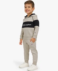 Champion Boys' 4-7 Colorblock Long-Sleeve Sweater and Joggers, 2-Piece Set