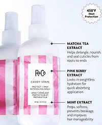 R+Co Candy Stripe Detangling Plus Prep Spray, 8.5 oz.