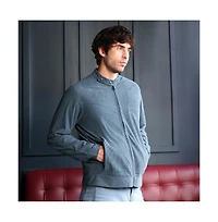 Campus Sutra Men's Aegean Blue Corduroy Rider Jacket