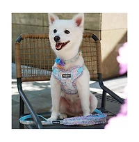 Blueberry Pet Embroidered Paisley Bed with Fully Removable and Washable Cover and Squeaky Pillow Toy