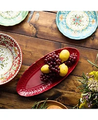 Certified International Provence Embossed Fish Platter