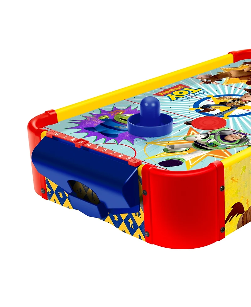 World Tech Toys Toy Story Electronic Tabletop Air Hockey Wood