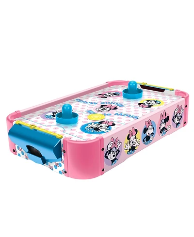 World Tech Toys Minnie Mouse Electronic Tabletop Air Hockey Wood