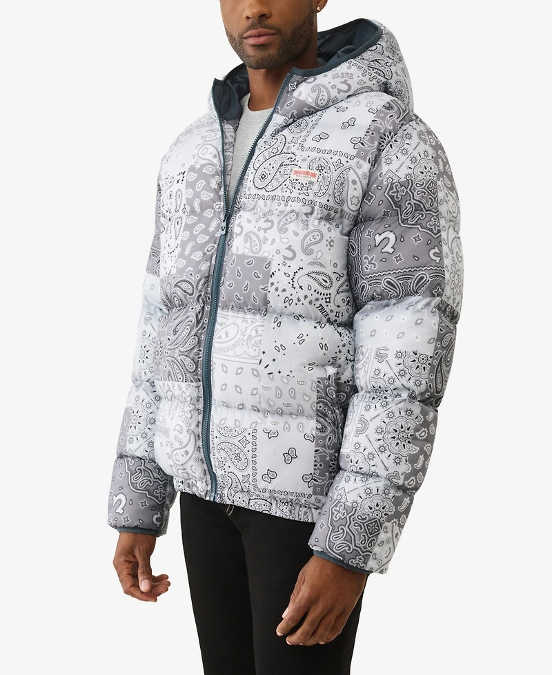 True Religion Men's Hooded Puffer Jacket