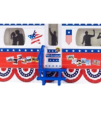 Lionel Patriotic Plug-Expand-Play Mobile Home Trailer O Gauge Model Train Accessory