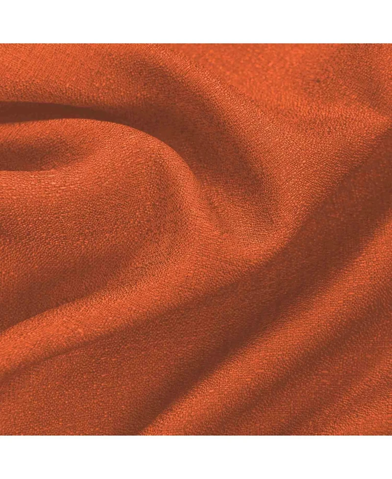 Rt Designers Collection Cole Textured Grommet Room Darkening Curtain Panel 54" x 95" Orange