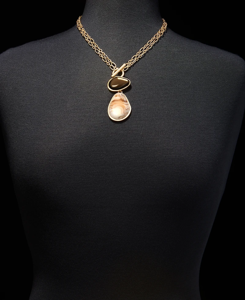 Style & Co Mixed Stone Lariat Necklace, 18" + 3" extender, Macy's Exclusive