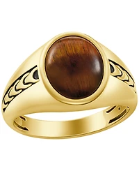 Bulova Men's Gold Plated Statement Ring