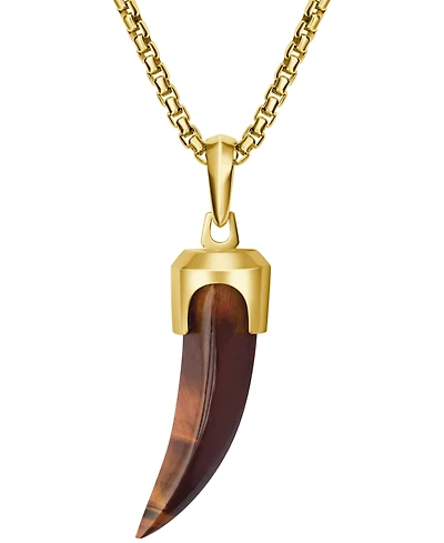 Bulova Men's Gold Plated Pendant Necklace