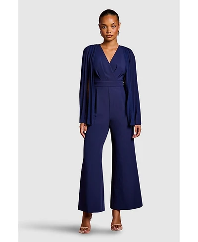 Coast Women's V Neck Pleated Jumpsuit