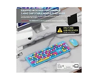 risokeys 2.4GHz Wireless Keyboard And Mouse Set - Full
