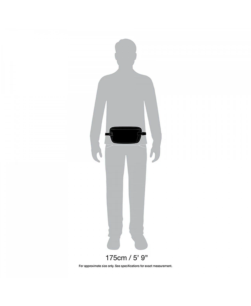 Pacsafe Coversafe X100 Anti-Theft Rfid Blocking Waist Wallet Neutral Grey