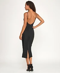 Katia Rae Juniors' Corset Bodycon Sweetheart Neck Midi Dress