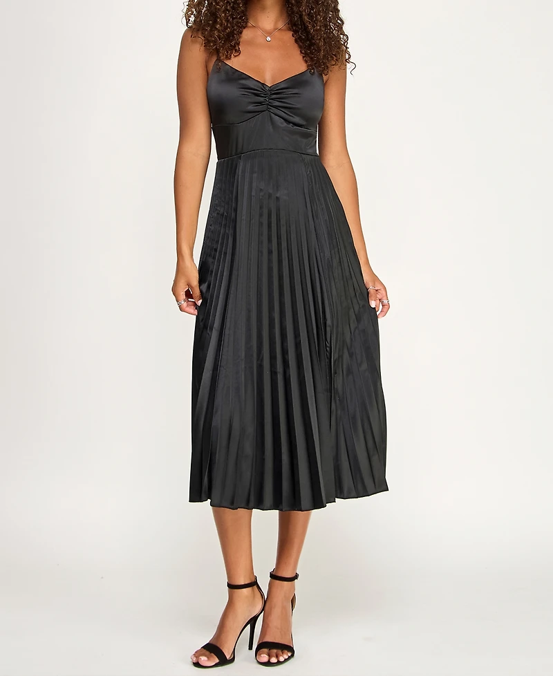 Katia Rae Juniors' Tie-Back Detail Midi Dress