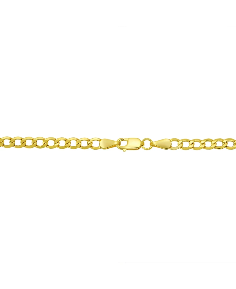 Macy's Beveled Curb Link Necklace in 18k Yellow Gold
