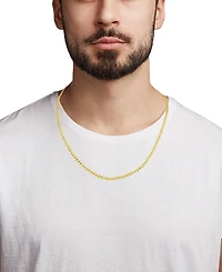 Macy's Beveled Curb Link Necklace in 18k Yellow Gold