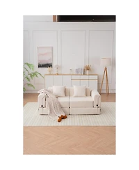 Streamdale Furniture Free combination sofa, reclining, ultra-comfortable double modular sofa, beige