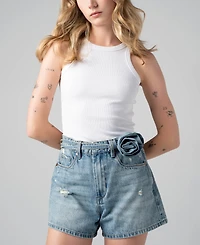 Blank Nyc Women's Zipper Fly Denim Shorts