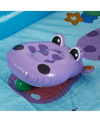 Intex Inflatable Jungle Adventure Play Center & Plastic Fun Ballz, 100 Pack