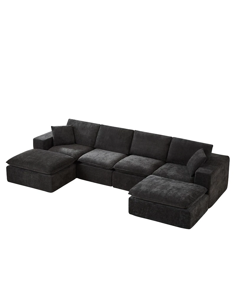 Streamdale Furniture Modern Chenille Cloud Sofa