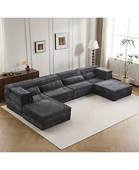 Streamdale Furniture Streamdale Compression Sofa, Convertible Floor Sofa Bed, Modular Sectional