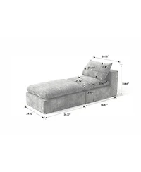 Streamdale Furniture Streamdale Modern Chenille Cloud Sofa