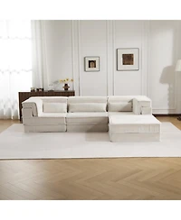 Streamdale Furniture Streamdale Compression Sofa, Convertible Floor Sofa Bed