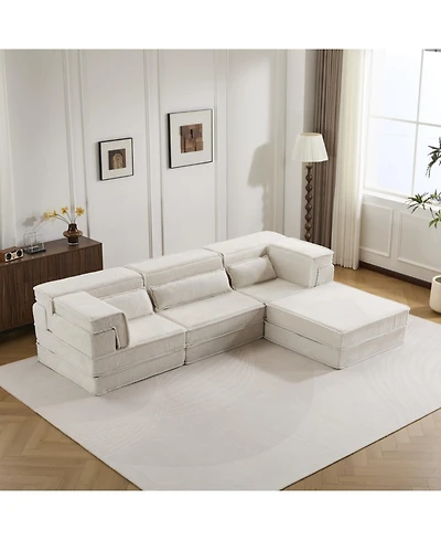 Streamdale Furniture Streamdale Compression Sofa, Convertible Floor Sofa Bed