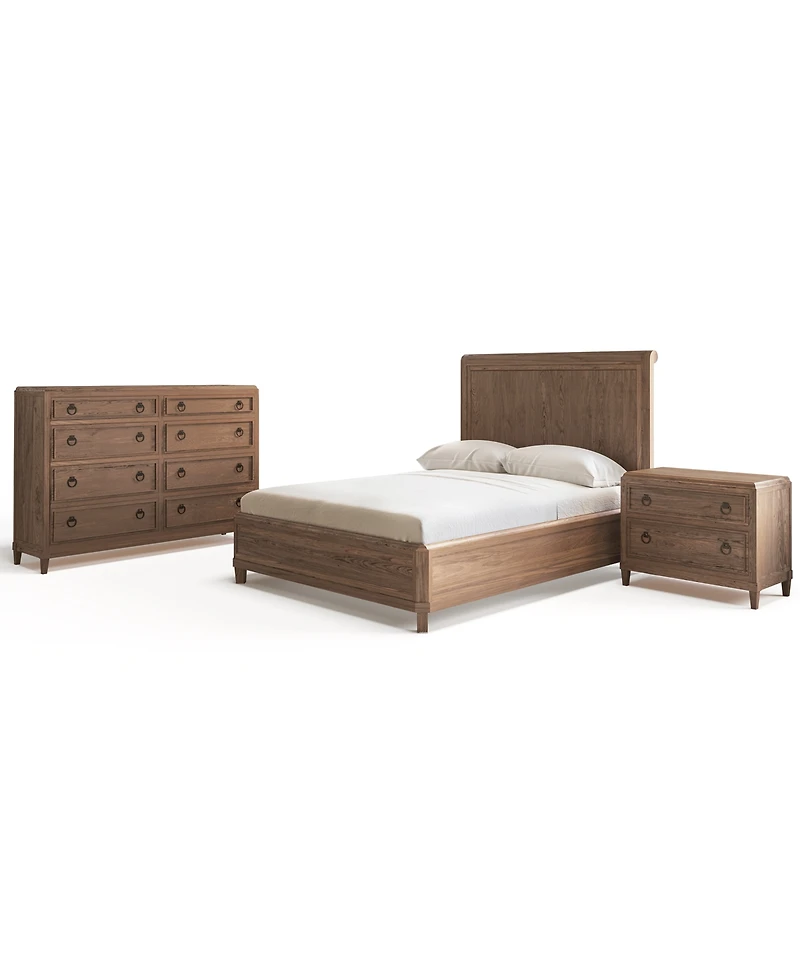 Griffith Park 3-Pc. Solid Wood Queen Bedroom Set
