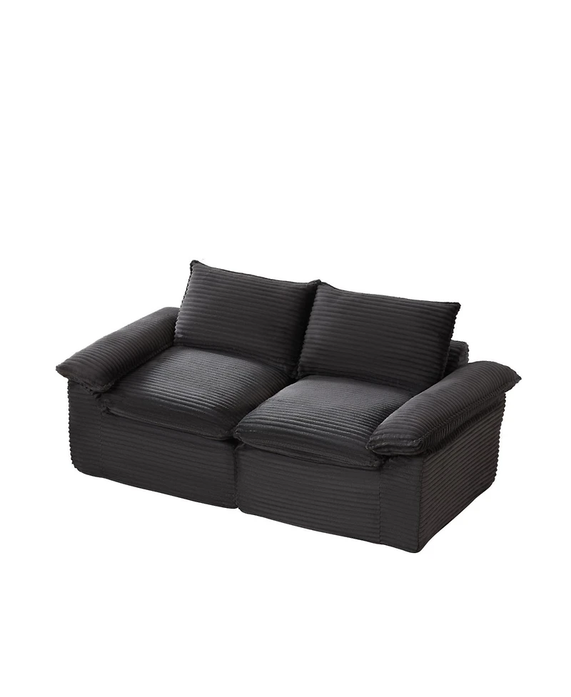 Streamdale Furniture Streamdale Modern corduroy cloud sofa