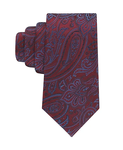 Tommy Hilfiger Men's Silky Paisley Pattern Classic Tie