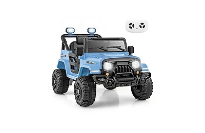 Hongge 12V Electric Ride-On Truck Car for Kids Ages 3+ with Remote Control - Navy