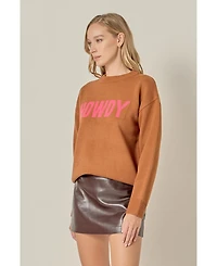 English Factory Women's Crewneck Statement Sweater