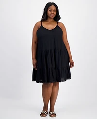 Raviya Plus Tiered Short Swim Dress