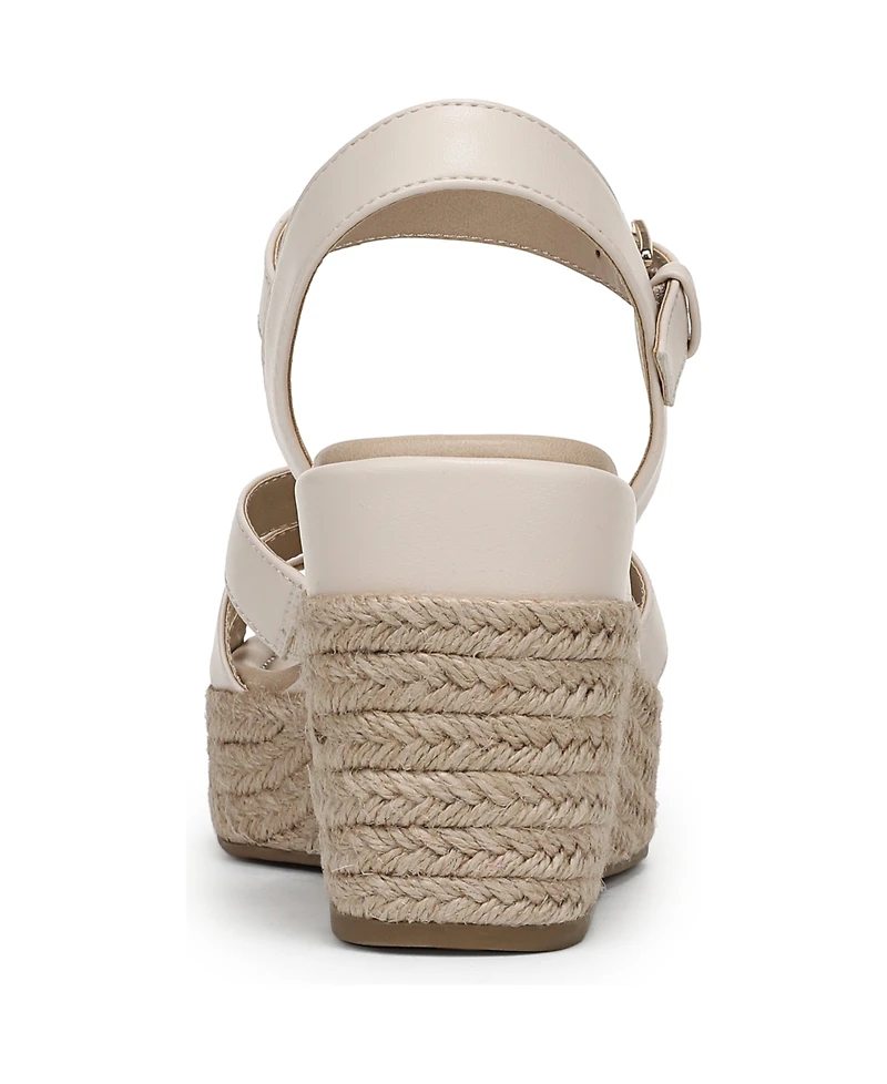 LifeStride Women's Havana Espadrille Wedge Sandals