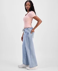 And Now This Petite Tie-Waist Wide-Leg Jeans, Macy's Exclusive