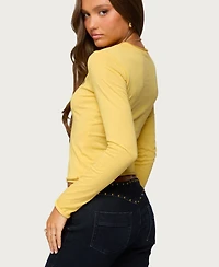 Edikted Women's Lone Star Long Sleeve T Shirt