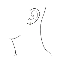 Bling Jewelry Holiday Golden Star Winter Red Green Cubic Zirconia Cz Sparkly Christmas Tree Stud Earrings