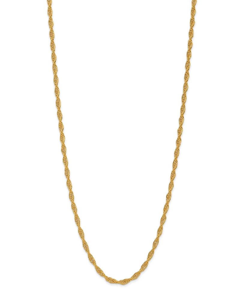 Macy's Rope Chain Necklace in 24K Yellow Gold