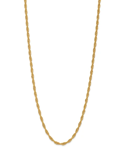 Macy's Rope Chain Necklace in 24K Yellow Gold
