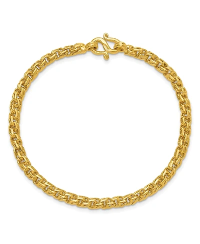 Macy's Curb Chain Bracelet in 24k Yellow Gold