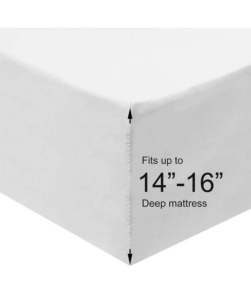 Heavyweight Flannel Sheet 4-Piece Set, California King