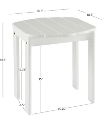 Linon White Adirondack End Table