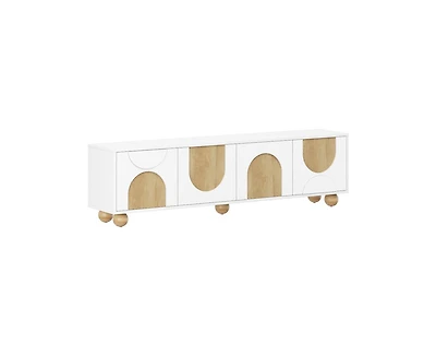 Farmhouse Storage Cabinet With Tv Stand