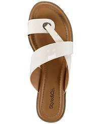 Style & Co Women's Satinne Toe-Ring Thong Sandals, Created for Macy's