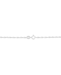 Macy's Solid Singapore Chain Necklace in 14K White Gold