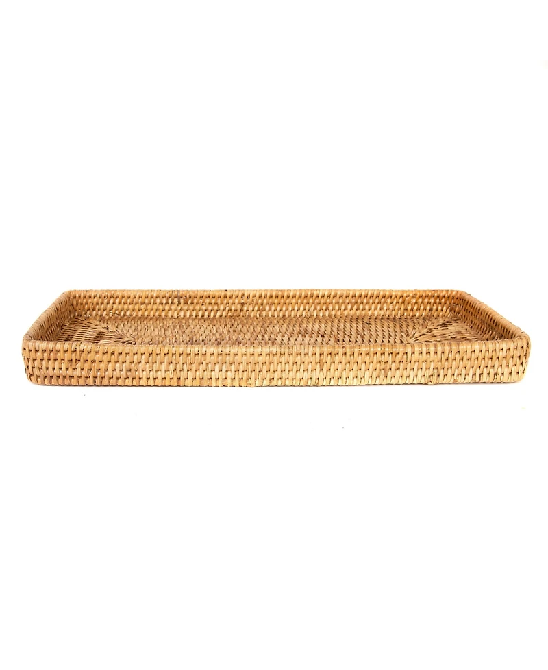 Artifacts Rattan Rectangular Vanity Tray